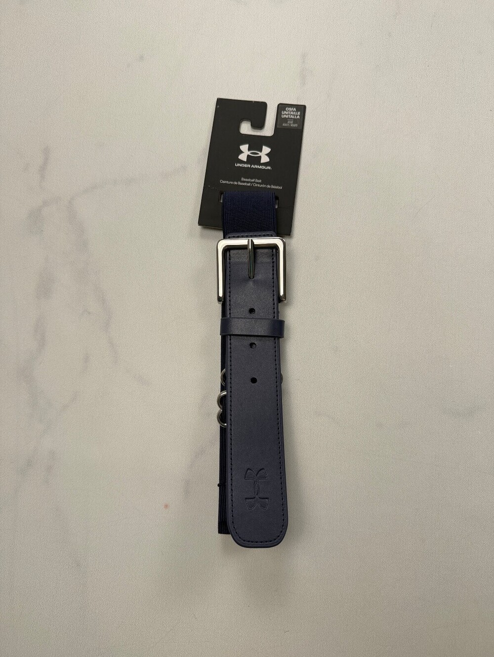 Under Armour Baseball Belt Navy Modern Adjustable - Mens OSFA